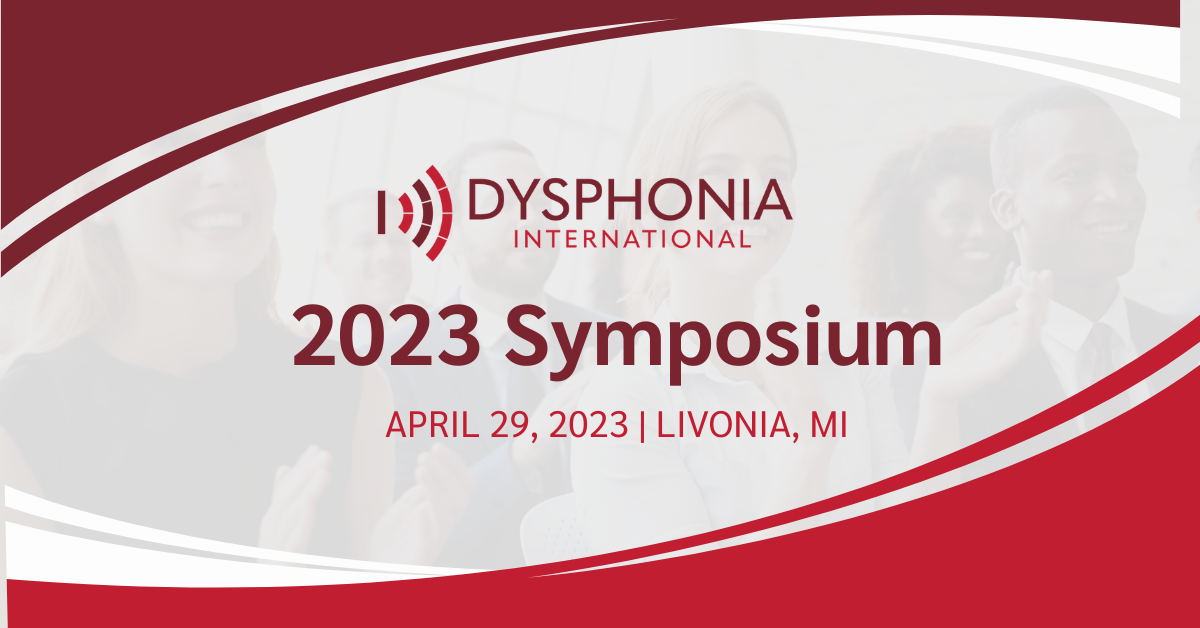 Read more about the article Join us for the 2023 Dysphonia International Symposium