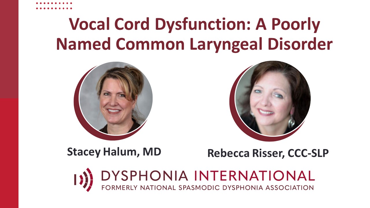 Read more about the article WATCH | Vocal Cord Dysfunction: A Poorly Named Common Laryngeal Disorder with Dr. Stacey Halum and SLP Rebecca Risser