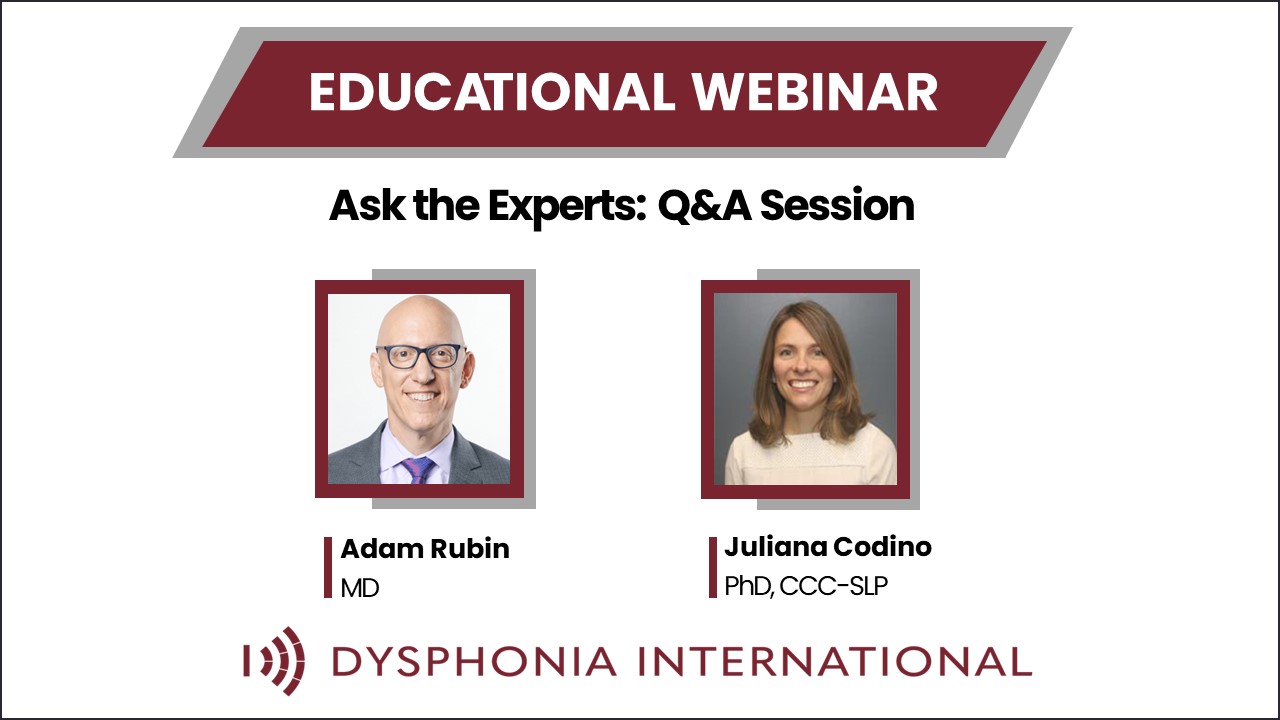 Read more about the article WATCH | Ask The Experts: Q&A Webinar with Dr. Adam Rubin and SLP Juliana Codino
