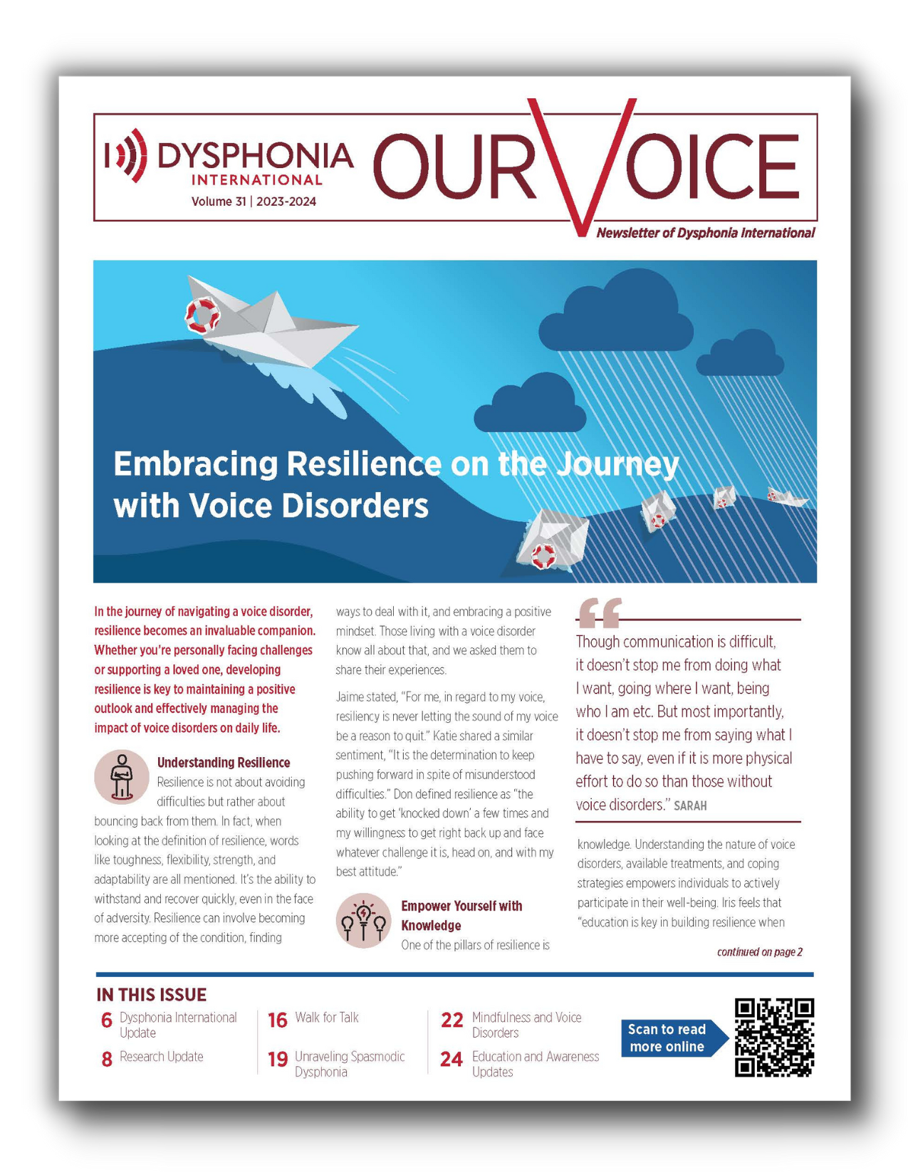 Read more about the article 2023-24 Issue of “Our Voice”
