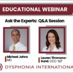 WEBINAR | Ask The Experts: Q&A Webinar with Dr. Michael Johns and SLP Lauren K. Timmons-Sund